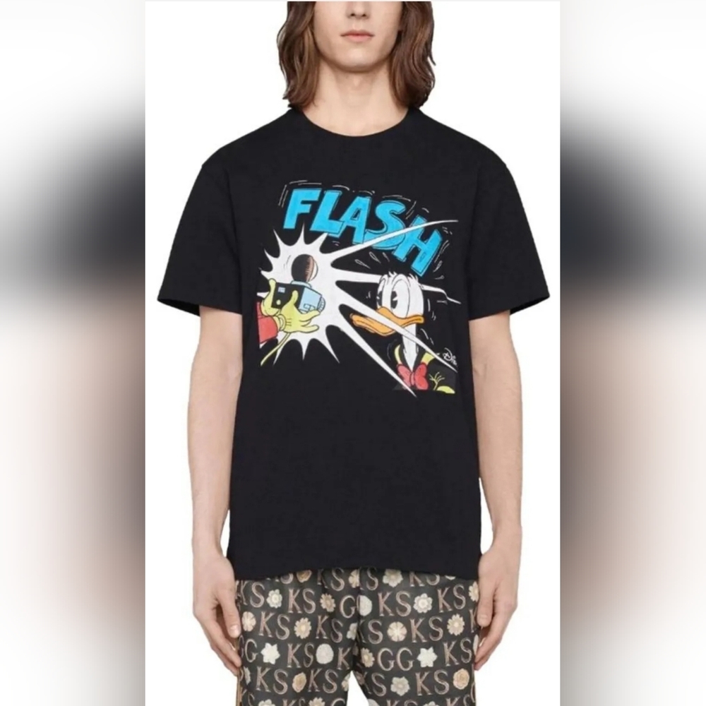 Authentic Gucci ×DISNEY Edition Flash Donald duck print T-shirt - Picture 2 of 13